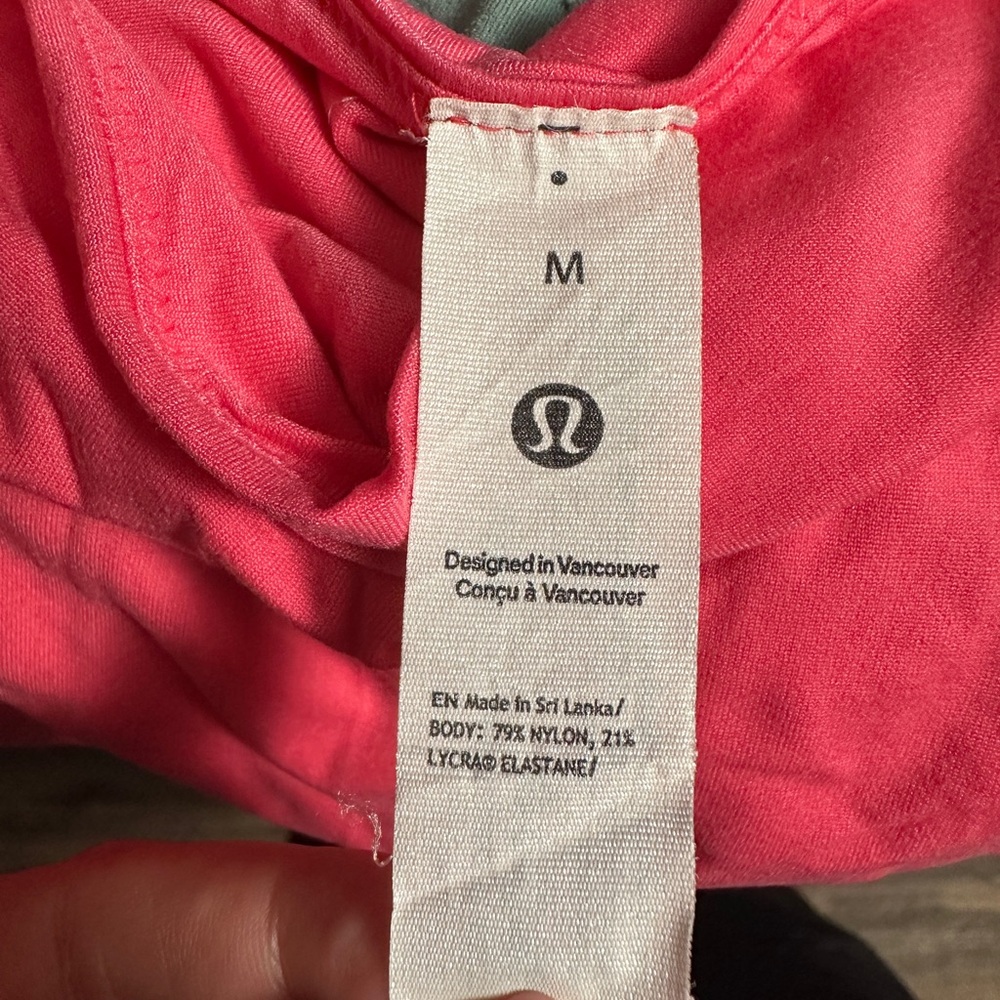 Lululemon Wundermost Spaghetti-Strap Cami Tank Top Glaze Pink M #0038 - Picture 4 of 5